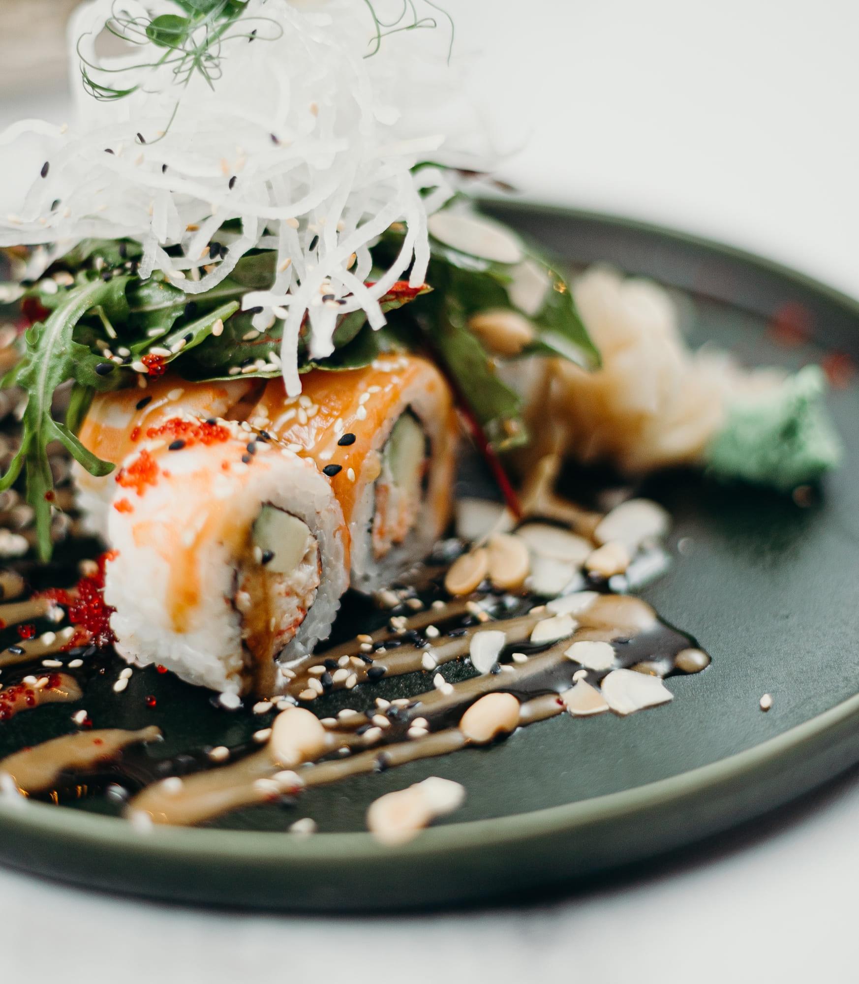 Sushi on table menu282x